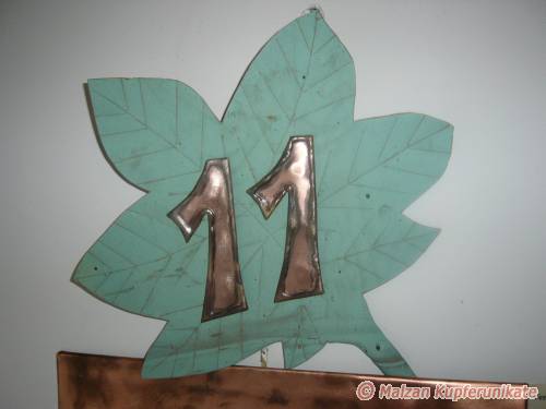 Ahornblatt-Hausnummer